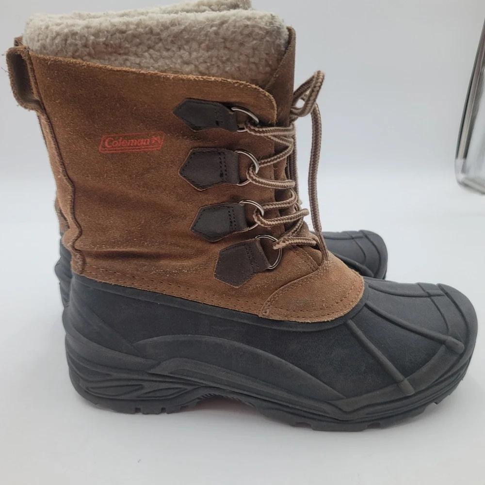 Coleman Adam Mens Brown Suede Insulated Winter Duck Hunting Boots Size 10M 74892